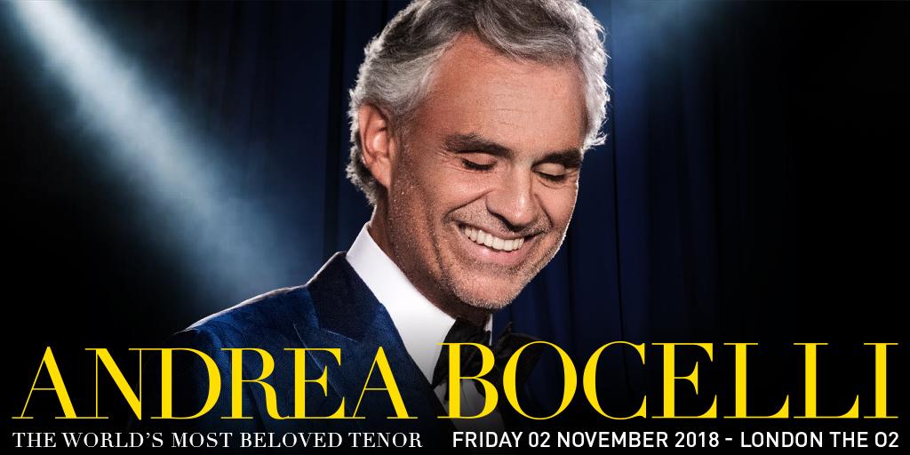 Andrea bocelli hospitality vip ticket packages o2 arena london